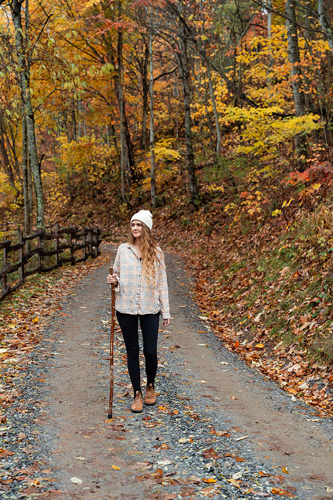 Hiking and Elk & Embers Luxury Mountain Resort in waynesville, nc