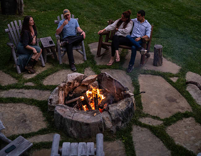 Campfire picture at elk and embers
